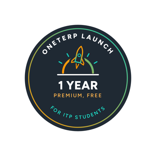 OneTerp Launch: one year of OneTerp Premium, free, for ITP students